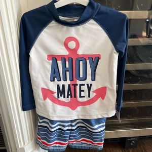 Carter’s 3T Swim Trunks and Swim Shirt